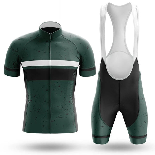 Deep Green Men's Cycling Jersey Set, Road Bike Cycling Kit for Men, Biking Outfit, Bicycle Suit, Team Racing Uniform
