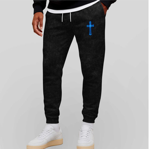 Jesus Christ Ultimate Deadlifter Men's Gym Joggers, Workout Sweatpants, Performance Active Pants