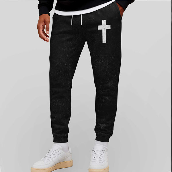 Lift Heavy Pray Hard Men's Gym Joggers, Workout Sweatpants, Performance Active Pants