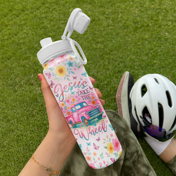 Jesus Take The Wheel Sport Bottle 24oz