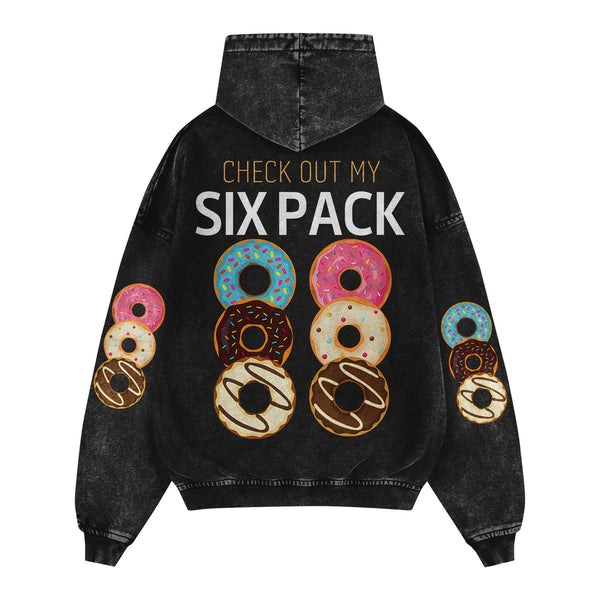 Check Out My Six Pack Men's Gym Hoodie, Workout Shirt, Oversized Pullover Hoodie