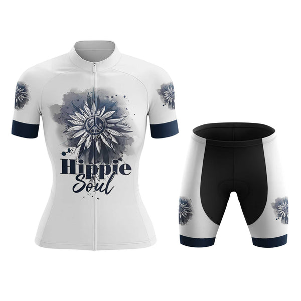 Hippie Soul Women's Cycling Jersey Set, Road Bike Cycling Kit for Women, Biking Outfit, Bicycle Suit, Team Racing Uniform