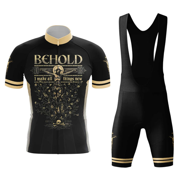 Be Hold Men's Cycling Jersey Set, Road Bike Cycling Kit for Men, Biking Outfit, Bicycle Suit, Team Racing Uniform