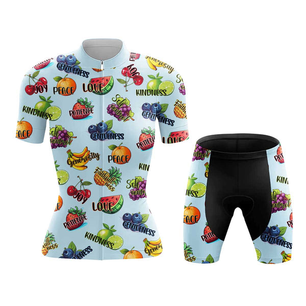 Fruit Bible Women's Cycling Jersey Set, Road Bike Cycling Kit for Women, Biking Outfit, Bicycle Suit, Team Racing Uniform
