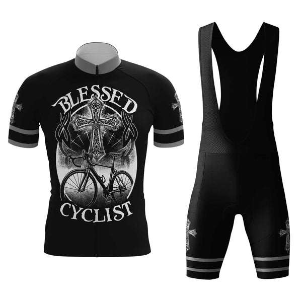 Blessed Cyclist Men's Cycling Jersey Set, Road Bike Cycling Kit for Men, Biking Outfit, Bicycle Suit, Team Racing Uniform