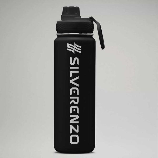 Silverenzo Engraved Stainless Steel Sport Bottle 24oz - 8 Colors