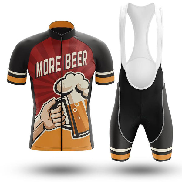 More Beer Men's Cycling Jersey Set, Road Bike Cycling Kit for Men, Biking Outfit, Bicycle Suit, Team Racing Uniform
