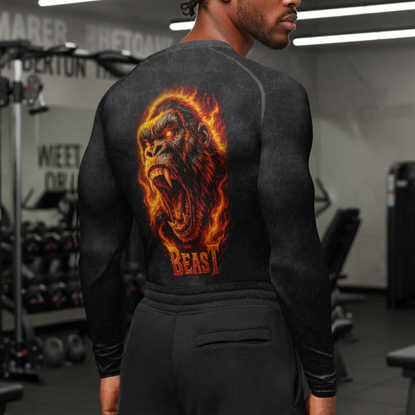 Beast Men's Compression Fit T-Shirt, Workout Shirt