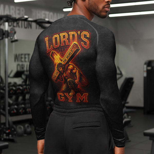 Lord's Gym Men's Compression Fit T-Shirt, Workout Shirt