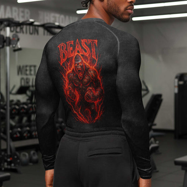 Beast Men's Compression Fit T-Shirt, Workout Shirt