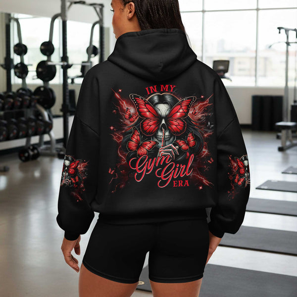 In My Gym Girl Era Women's Gym Hoodie, Workout Shirt, Fitness Oversized Pullover Hoodie