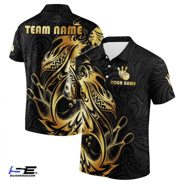 Personalized Bowling Men Women Polo Shirt Custom Name Bowling Team Jersey
