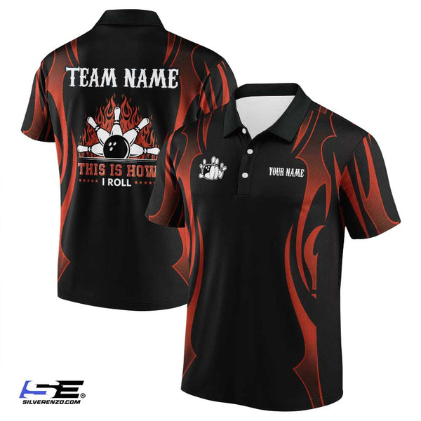 Personalized Bowling This Is How I Roll Men Women Performance Polo Shirt Custom Name Bowling Team Jersey
