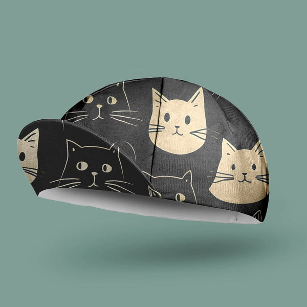 Happy Emoticon Cat Cycling Cap