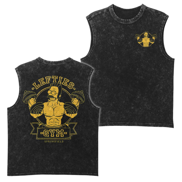 Lefties Men's Gym Tank Top, Workout Tank, Oversized Tank