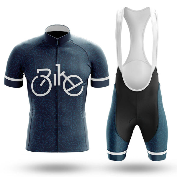 Bike Typo Men's Cycling Jersey Set, Road Bike Cycling Kit for Men, Biking Outfit, Bicycle Suit, Team Racing Uniform