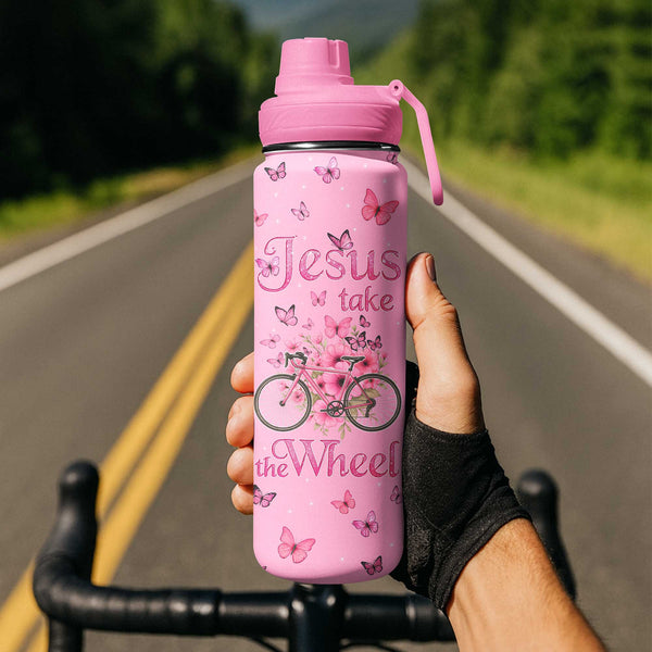 Jesus Take The Wheel Sport Bottle 24oz