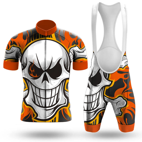Skull Bone Men's Cycling Jersey Set, Road Bike Cycling Kit for Men, Biking Outfit, Bicycle Suit, Team Racing Uniform