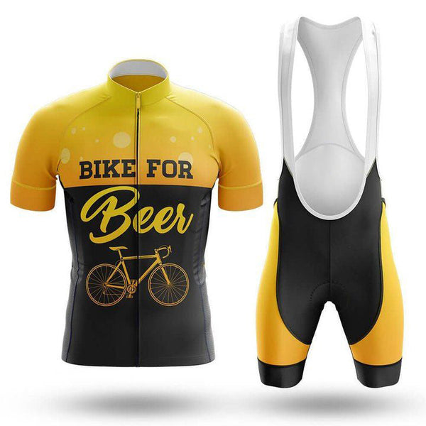 Bike For Beer Men's Cycling Jersey Set, Road Bike Cycling Kit for Men, Biking Outfit, Bicycle Suit, Team Racing Uniform