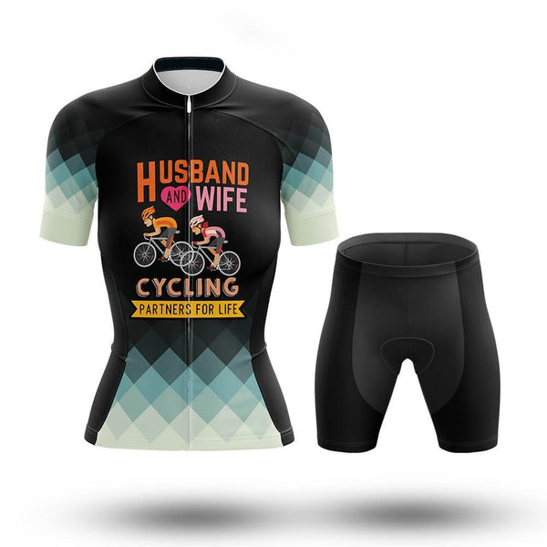Husband And Wife Women's Cycling Jersey Set, Road Bike Cycling Kit for Women, Biking Outfit, Bicycle Suit, Team Racing Uniform