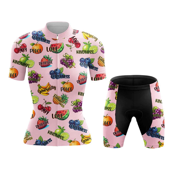 Fruit Bible Women's Cycling Jersey Set, Road Bike Cycling Kit for Women, Biking Outfit, Bicycle Suit, Team Racing Uniform