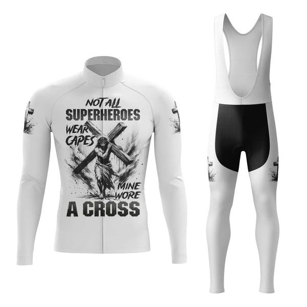 Jesus Cross Men's Cycling Jersey Set, Road Bike Cycling Kit for Men, Biking Outfit, Bicycle Suit, Team Racing Uniform
