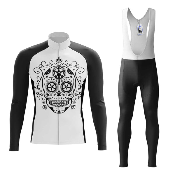 Skull Men's Cycling Jersey Set, Road Bike Cycling Kit for Men, Biking Outfit, Bicycle Suit, Team Racing Uniform