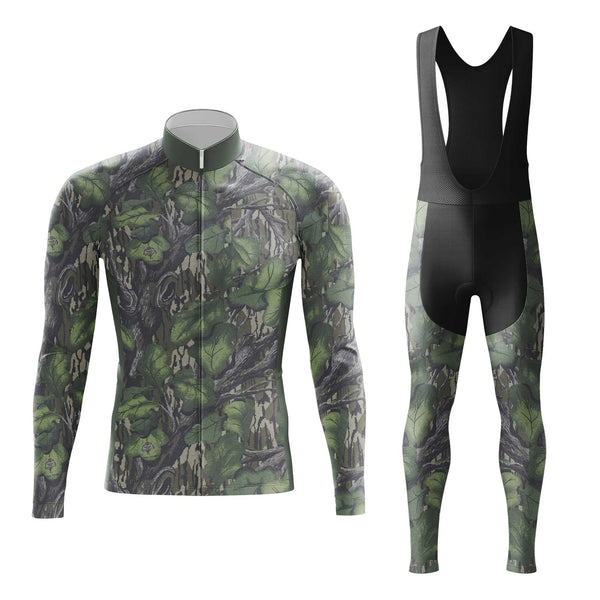 Camo Leaf Men's Cycling Jersey Set, Road Bike Cycling Kit for Men, Biking Outfit, Bicycle Suit, Team Racing Uniform (Copy)