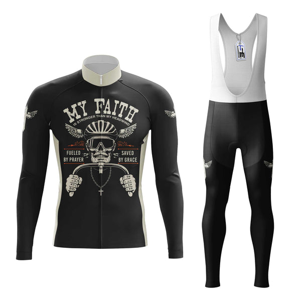 My Faith Men's Cycling Jersey Set, Road Bike Cycling Kit for Men, Biking Outfit, Bicycle Suit, Team Racing Uniform