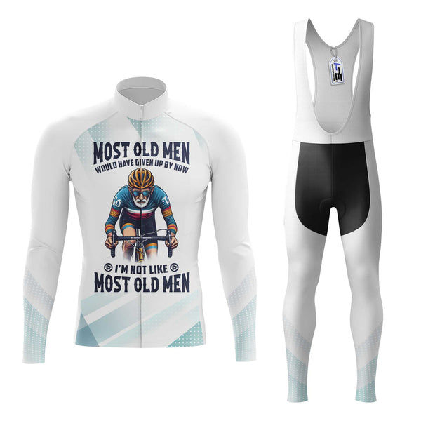 Old Man Men's Cycling Jersey Set, Road Bike Cycling Kit for Men, Biking Outfit, Bicycle Suit, Team Racing Uniform