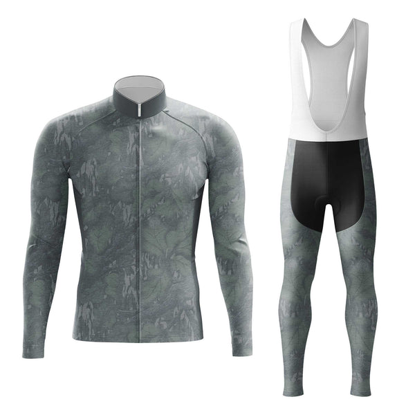 Camo Leaf Men's Cycling Jersey Set, Road Bike Cycling Kit for Men, Biking Outfit, Bicycle Suit, Team Racing Uniform