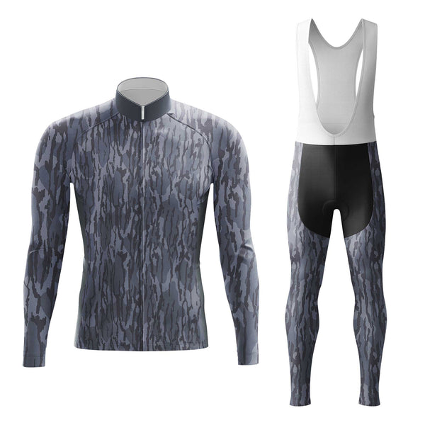 Navy Camo Men's Cycling Jersey Set, Road Bike Cycling Kit for Men, Biking Outfit, Bicycle Suit, Team Racing Uniform