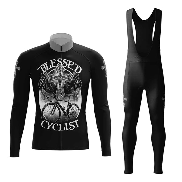 Blessed Cyclist Men's Cycling Jersey Set, Road Bike Cycling Kit for Men, Biking Outfit, Bicycle Suit, Team Racing Uniform