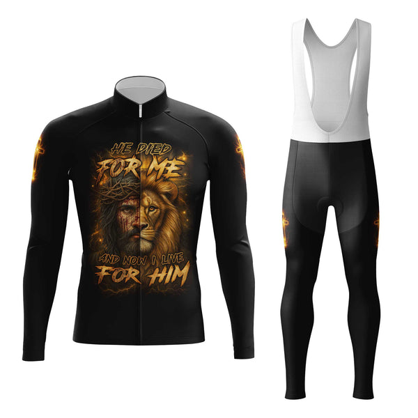 Jesus Lion Men's Cycling Jersey Set, Road Bike Cycling Kit for Men, Biking Outfit, Bicycle Suit, Team Racing Uniform