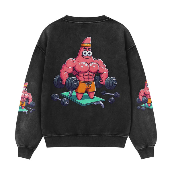 Lifting Men's Gym Sweatshirt, Workout Shirt, Oversized Crewneck Sweatshirt