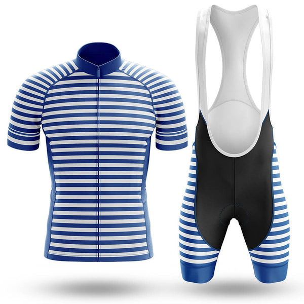 Breton Stripe Men's Cycling Jersey Set, Road Bike Cycling Kit for Men, Biking Outfit, Bicycle Suit, Team Racing Uniform