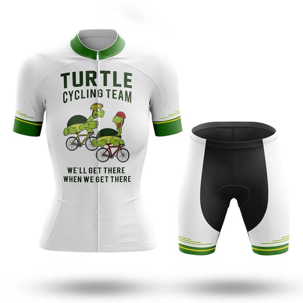 Turtle Cycling Team Women's Cycling Jersey Set, Road Bike Cycling Kit for Women, Biking Outfit, Bicycle Suit, Team Racing Uniform