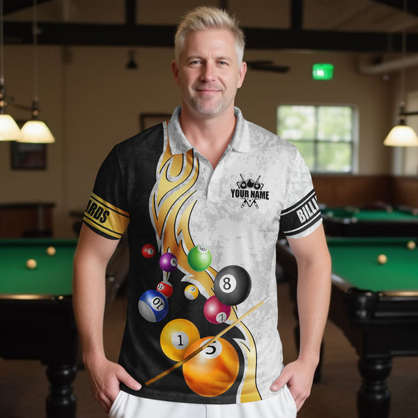 Billiards Ball Pool Personalized Men Women Polo Shirt Custom Billiard Team Jersey