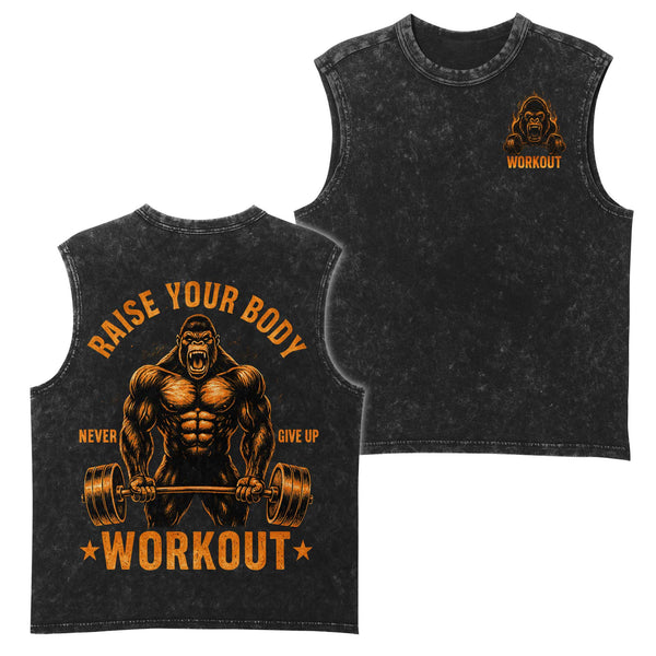 Raise Your Body Men's Gym Tank Top, Workout Tank, Oversized Tank