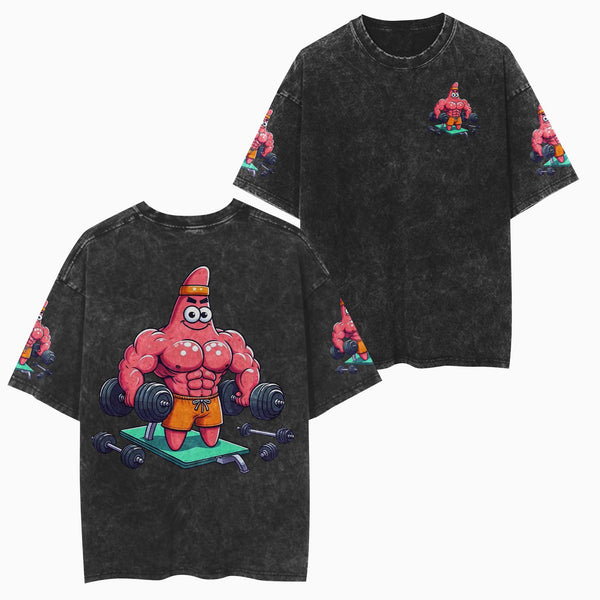 Lifting Men's Gym T-Shirt, Workout Shirt, Oversized Pump Cover Tee