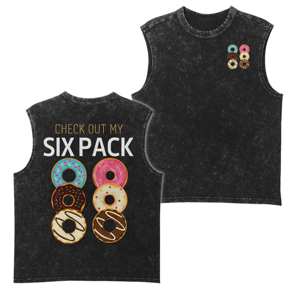 Check Out My Six Pack Men's Gym Tank Top, Workout Tank, Oversized Tank
