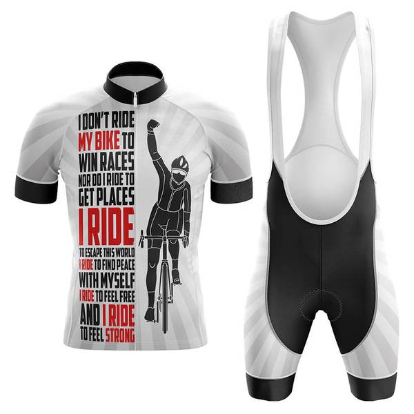 Ride My Bike Men's Cycling Jersey Set, Road Bike Cycling Kit for Men, Biking Outfit, Bicycle Suit, Team Racing Uniform