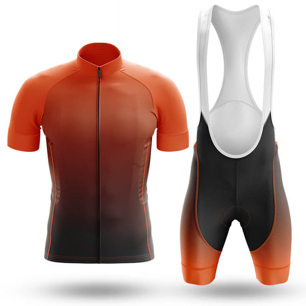 Orange Gradient Men's Cycling Jersey Set, Road Bike Cycling Kit for Men, Biking Outfit, Bicycle Suit, Team Racing Uniform