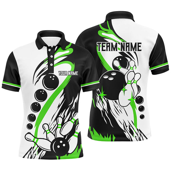 Bowling Ball Personalized Men Women Polo Shirt Custom Bowling Team Jersey