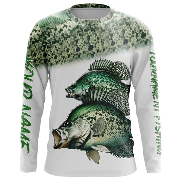 Crappie Fishing Personalized Men Women Long Sleeve Shirt Custom Fishing Apparel