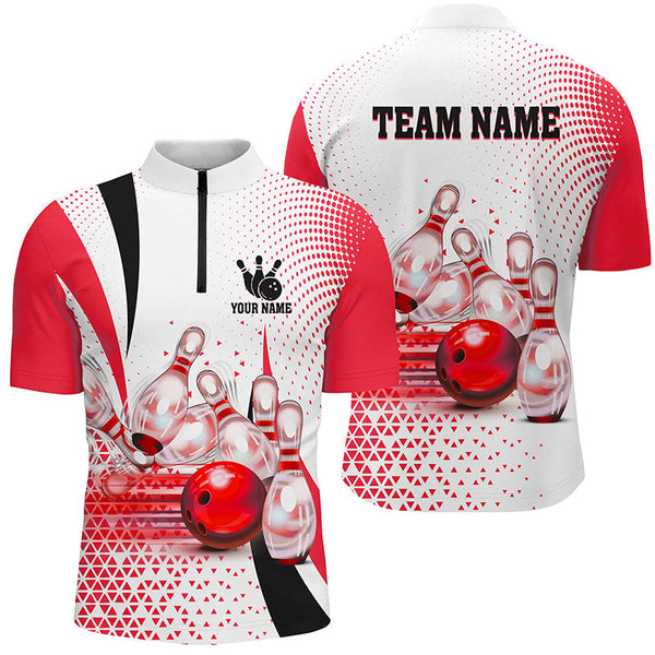 Bowling Ball And Pins Personalized Men Women Polo Shirt Custom Bowling Team Jersey