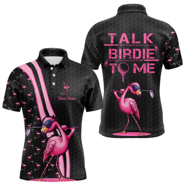 Golf Flamingo Personalized Men Women Polo Shirt Custom Golf Team Jersey