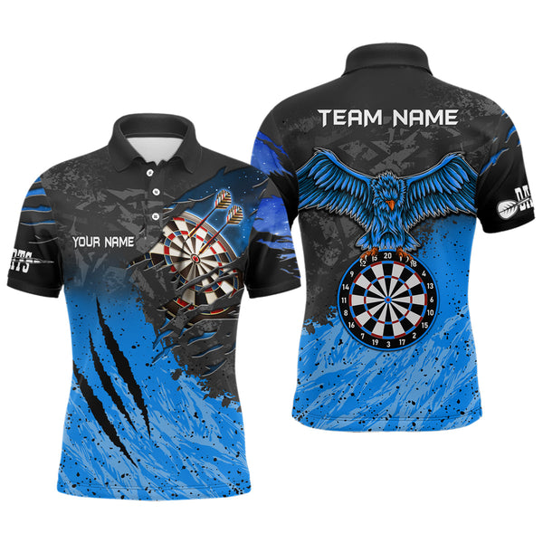 Dart Multicolor Eagle Dartboard Personalized Men Women Polo Shirt Custom Darts Team Jersey