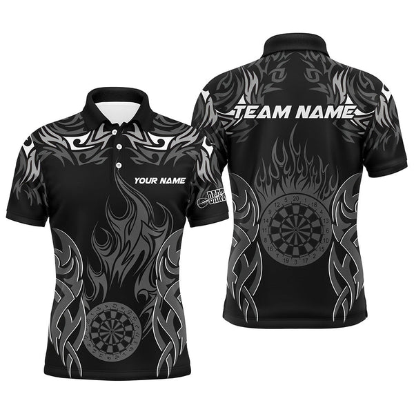Dart Fire Flame Personalized Men Women Polo Shirt Custom Darts Team Jersey