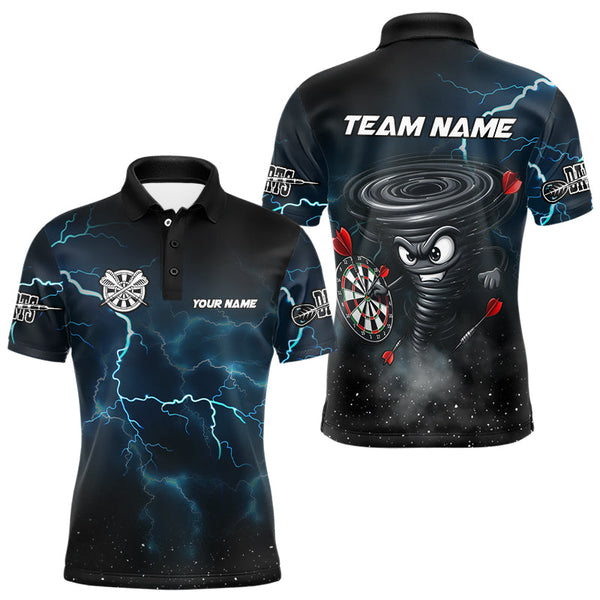 Dart Thunder Lightning Tornado Personalized Men Women Polo Shirt Custom Darts Team Jersey